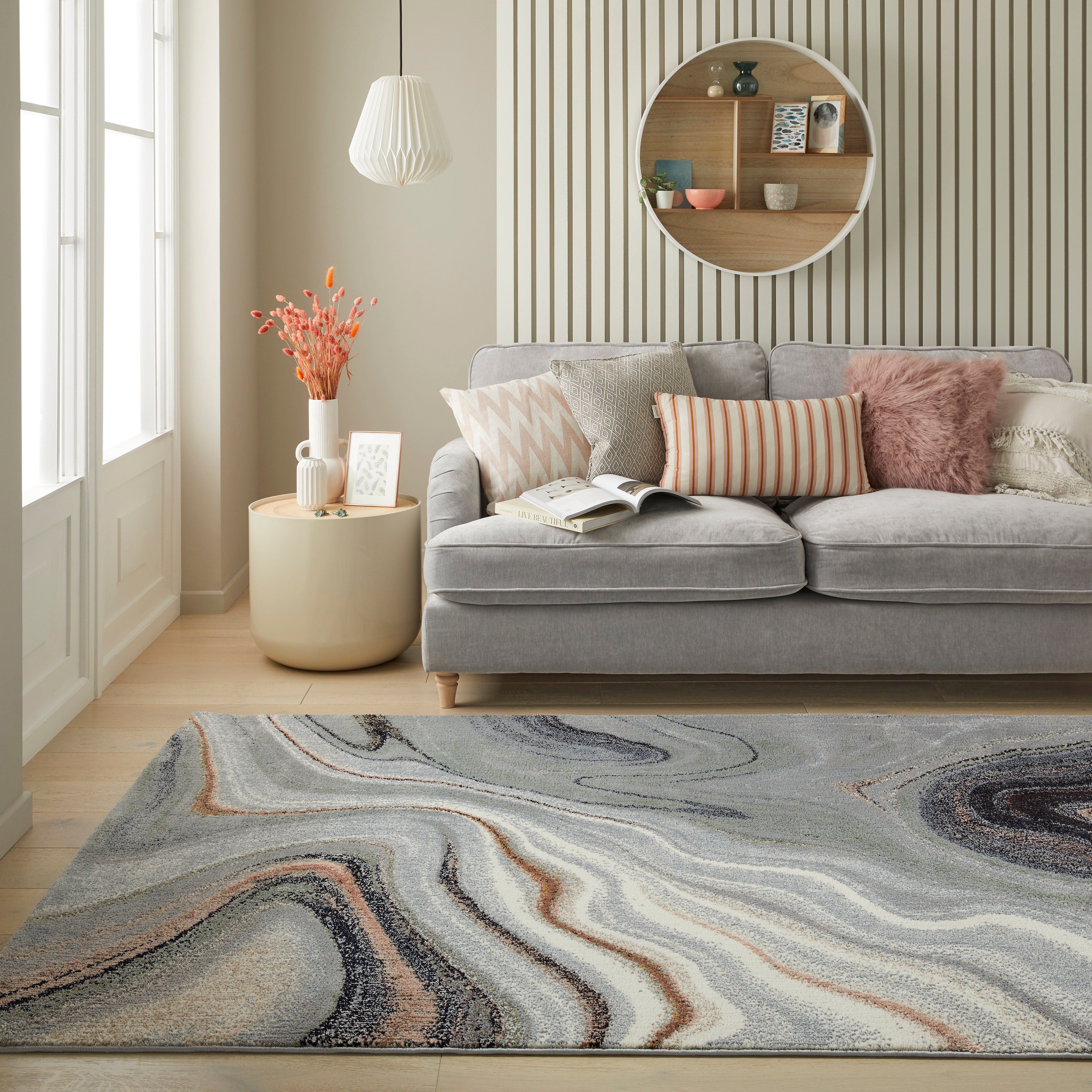 Concept Looms Amara AMA104 Sage Green Grey Large Rectangle Rug
